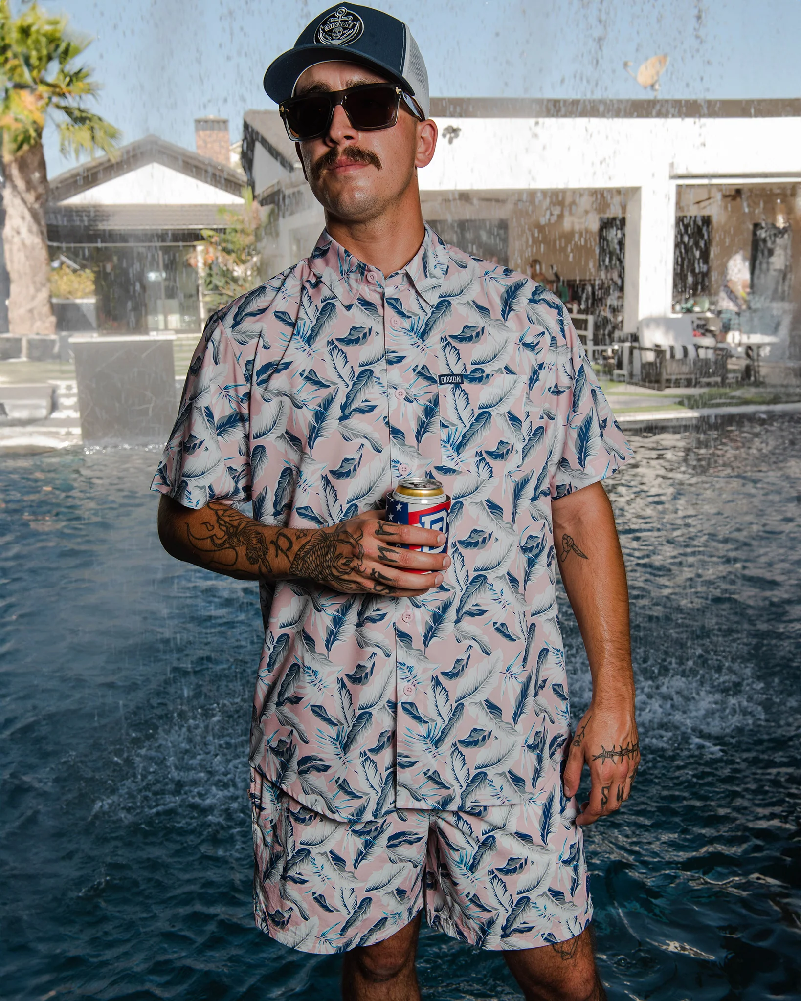 BARBUDA SHORT SLEEVE BUTTON UP  - MENS - Image 7