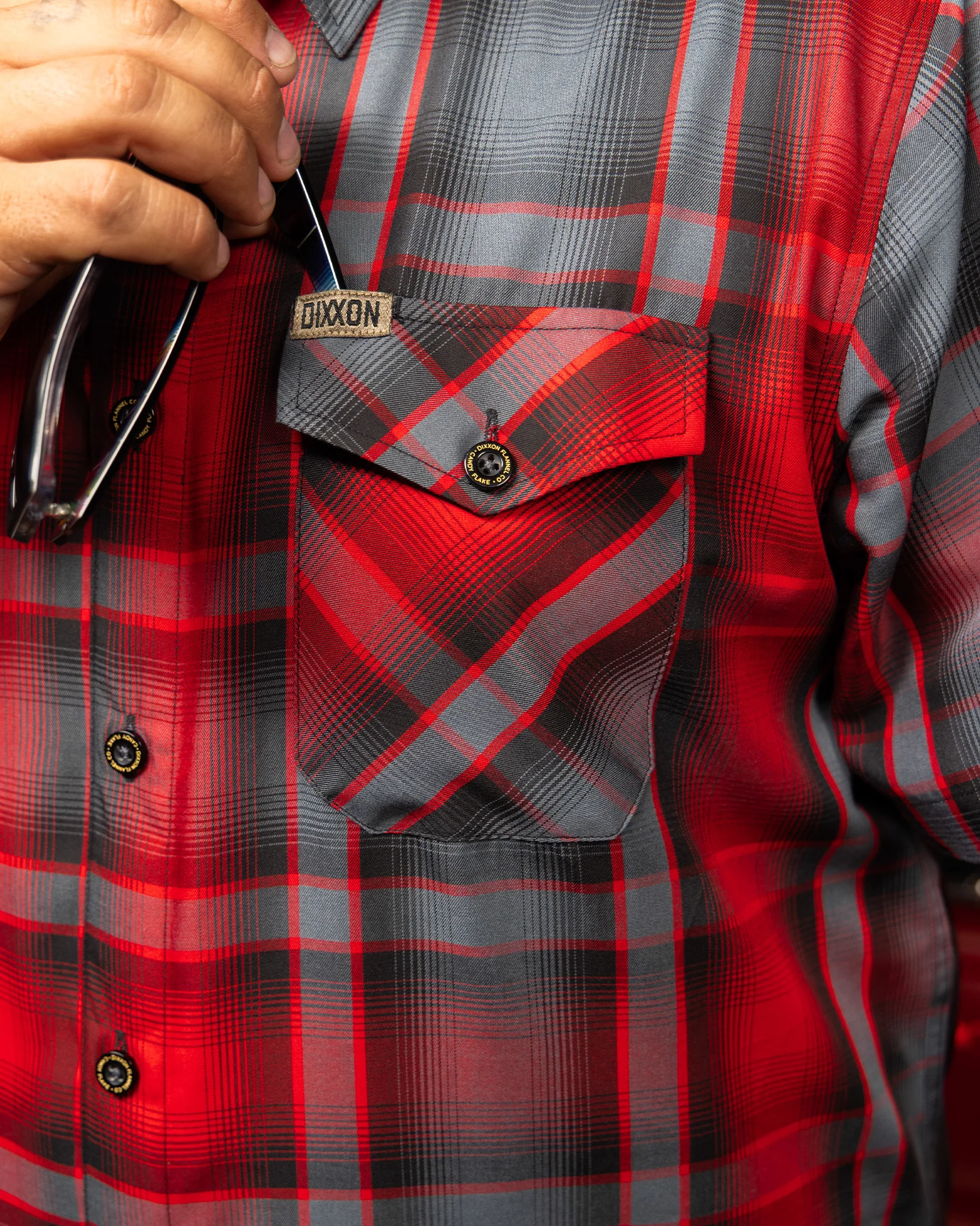 CANDY FLAKE BAMBOO SHORT SLEEVE BUTTON UP - MENS - Image 7
