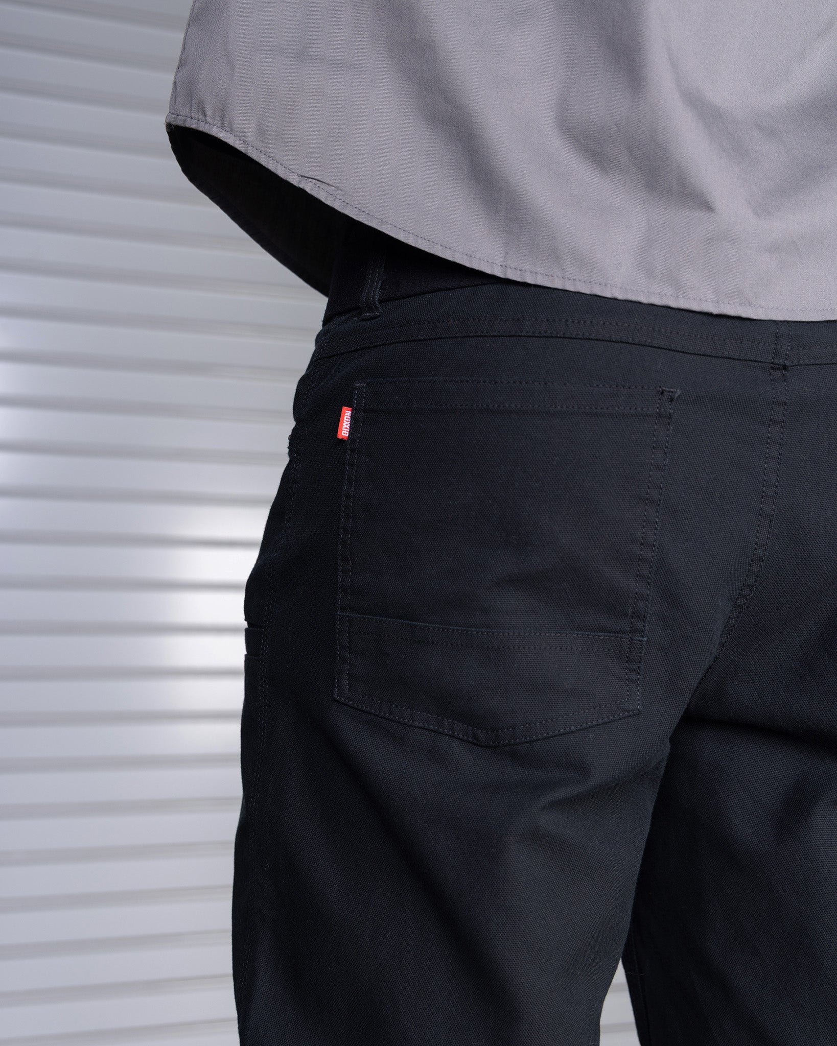 CANVAS WORK PANTS BLACK - MENS - Image 7