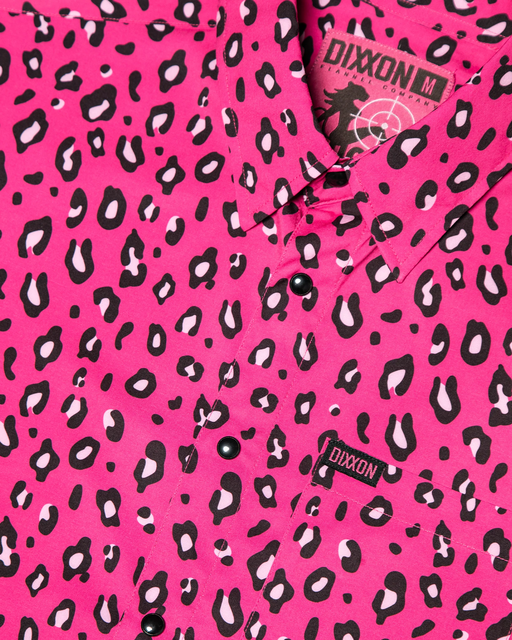 COUGAR HUNTER PINK PARTY SHIRT SHORT SLEEVE BUTTON UP - MENS - Image 7