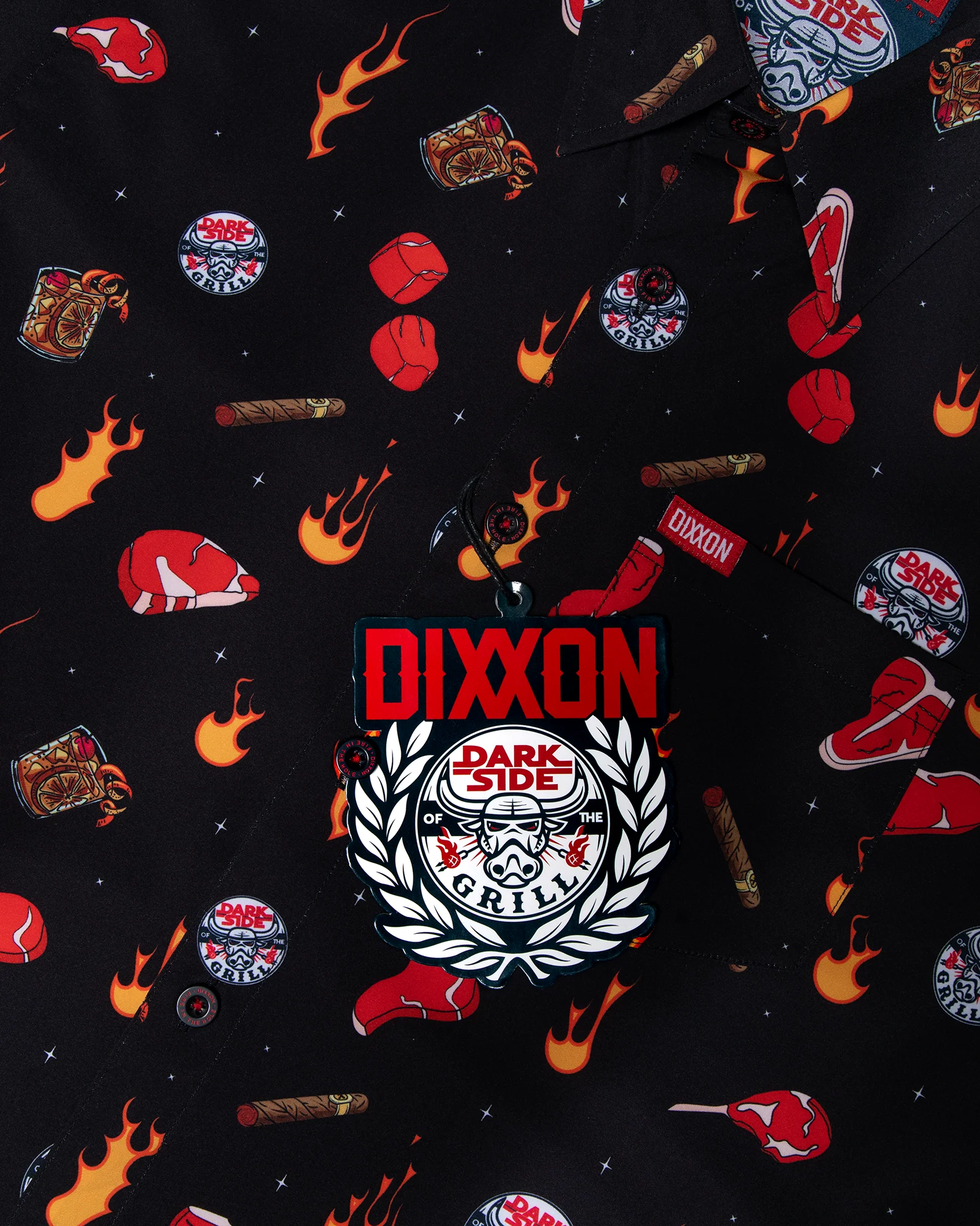 DARKSIDE OF THE GRILL SHORT SLEEVE BUTTON UP - WOMENS - Image 7