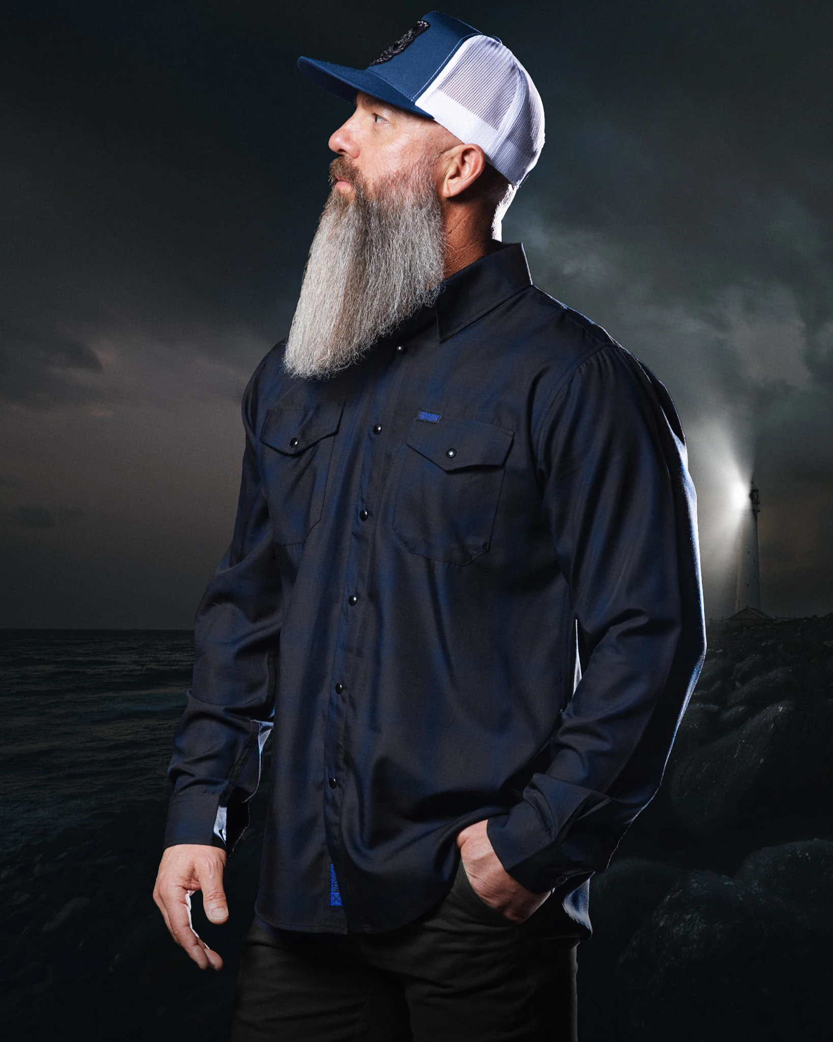 DEEP SEA BAMBOO LONG SLEEVE BUTTON UP - MENS - Image 7