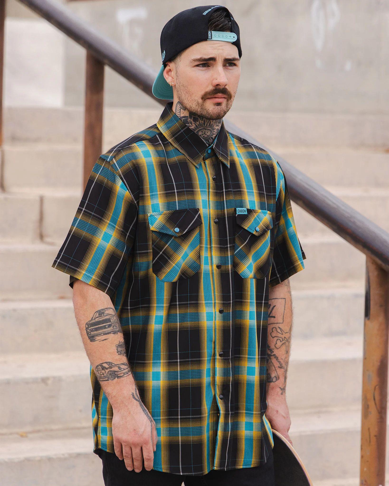 GET RADICAL BAMBOO SHORT SLEEVE BUTTON UP - MENS - Image 5