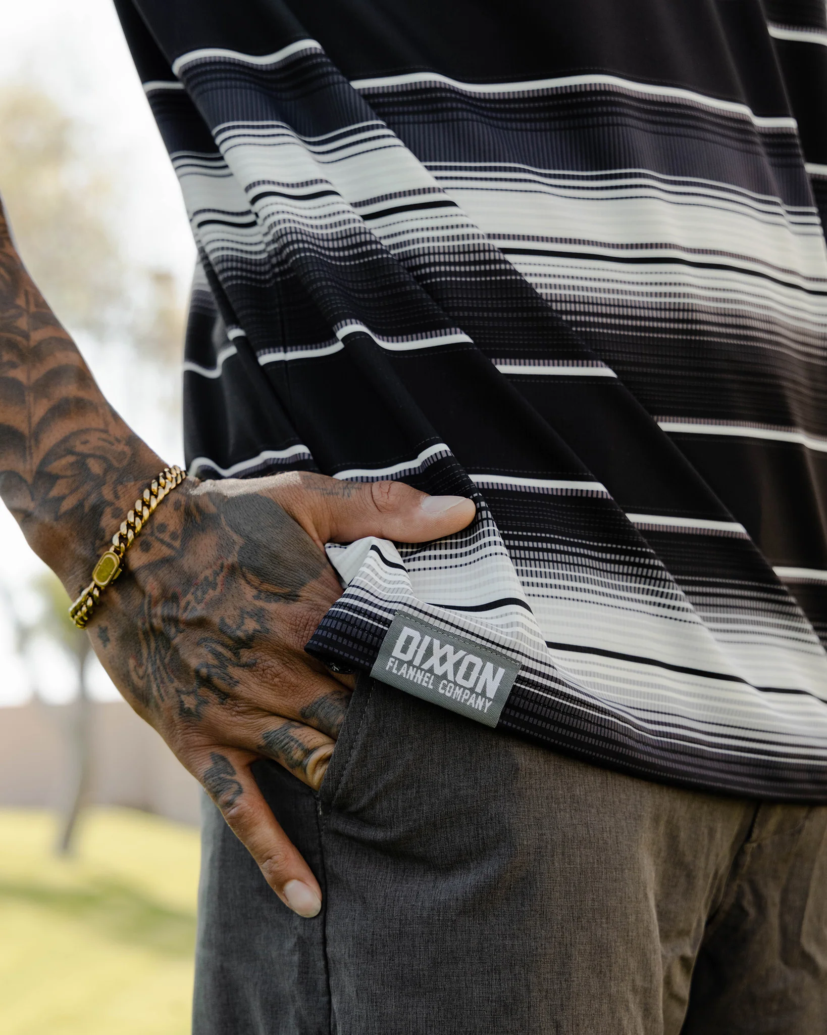 GREY SERAPE PARTY POLO - MENS - Image 3