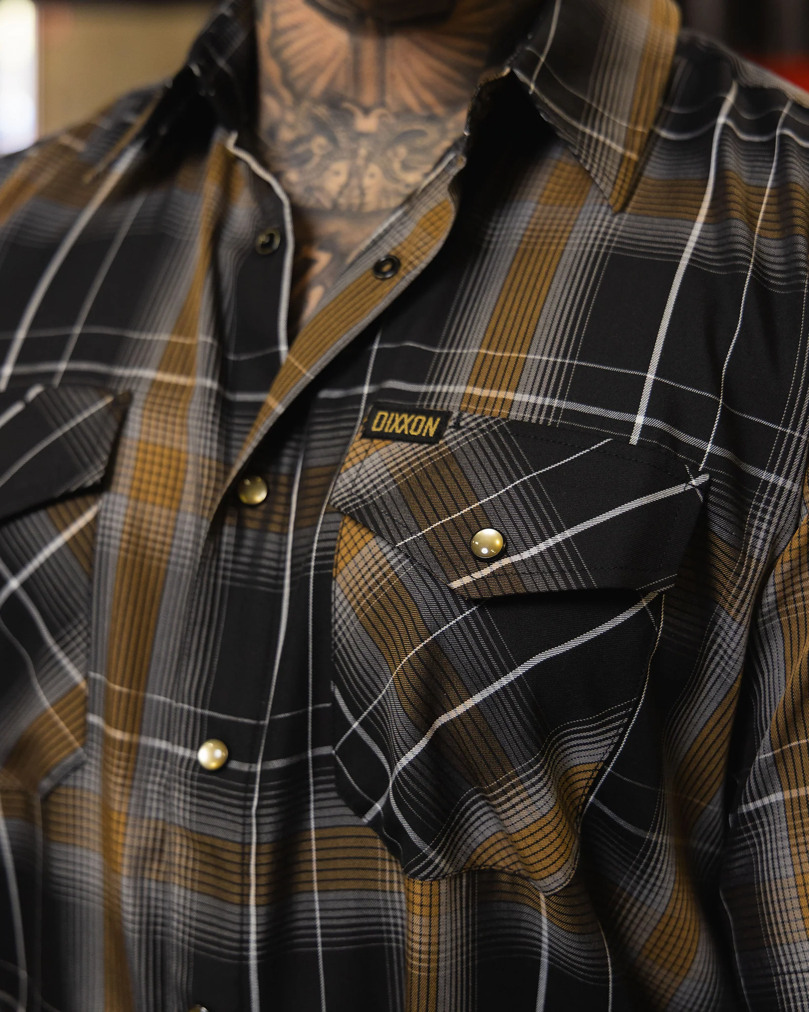 GYPSY GOLD BAMBOO SHORT SLEEVE BUTTON UP - MENS - Image 5