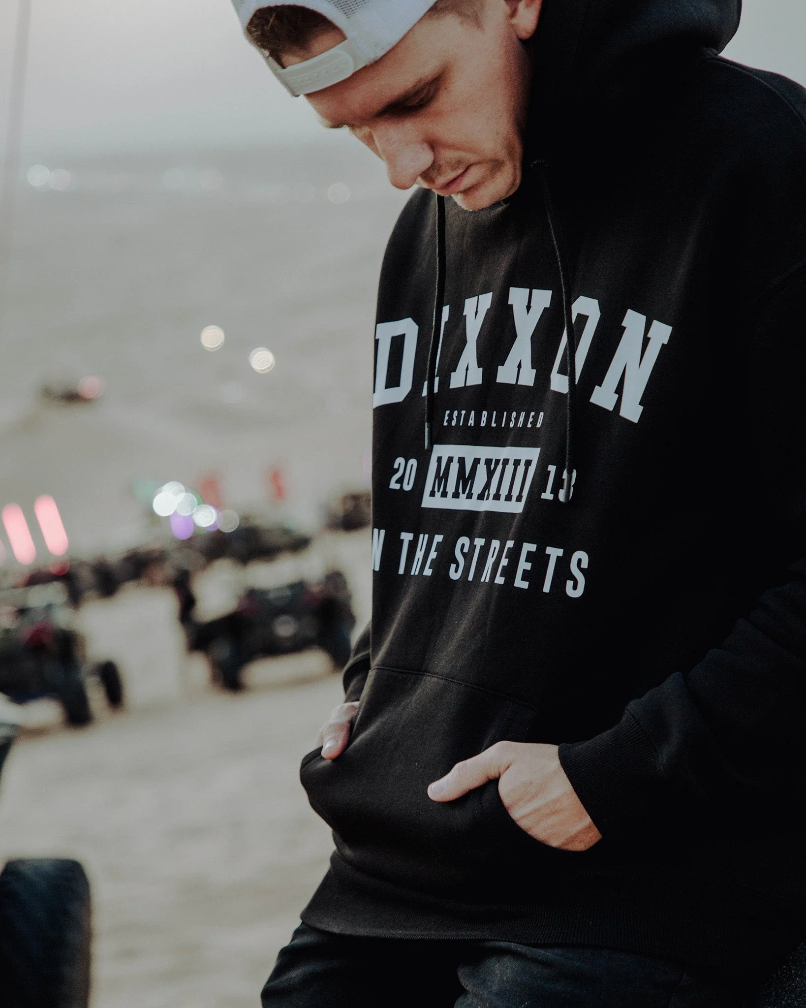 IN THE STREETS PULLOVER HOODIE BLACK - MENS - Image 4
