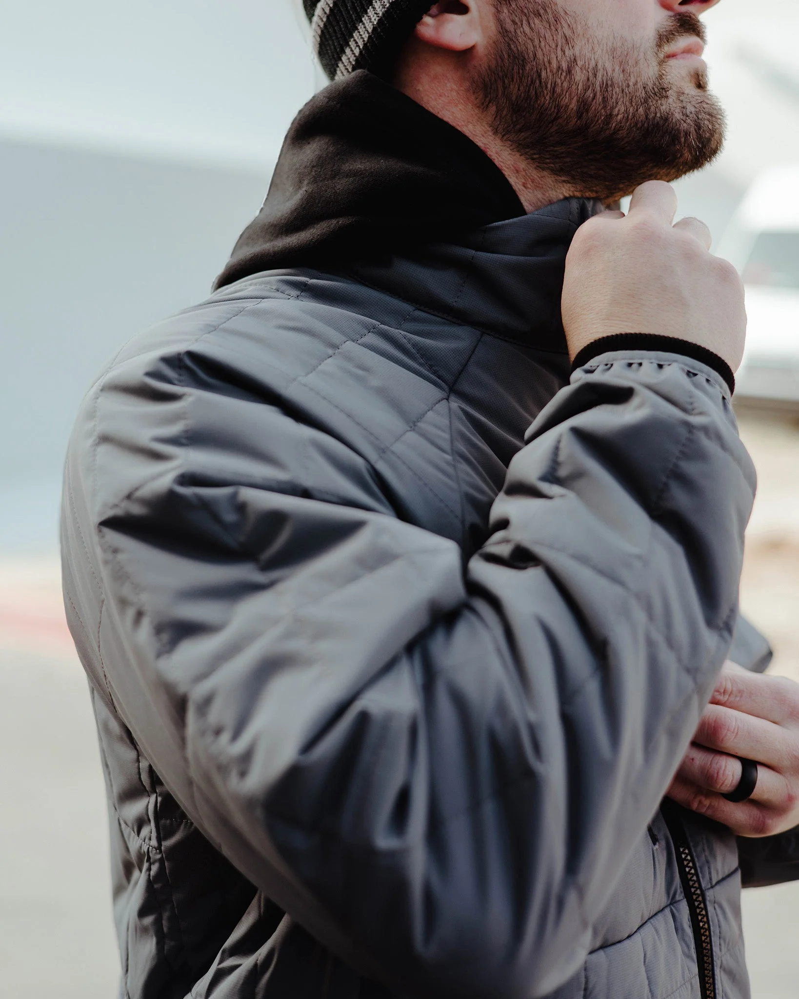 NOMAD PUFFER JACKET - GREY - Image 7