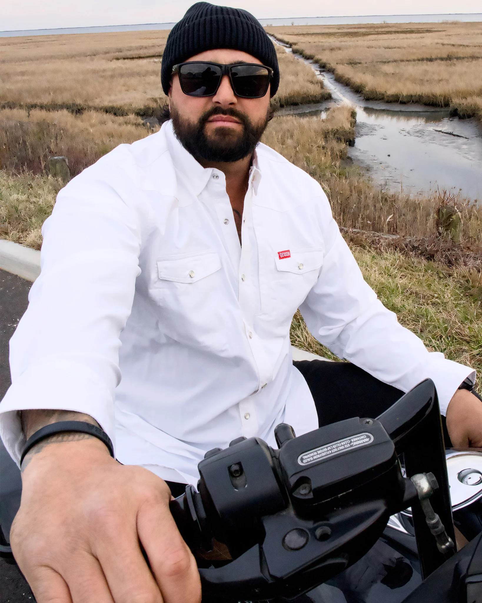 OUTDOORSMAN PERFORMANCE LONG SLEEVE BUTTON UP - WHITE - Image 7
