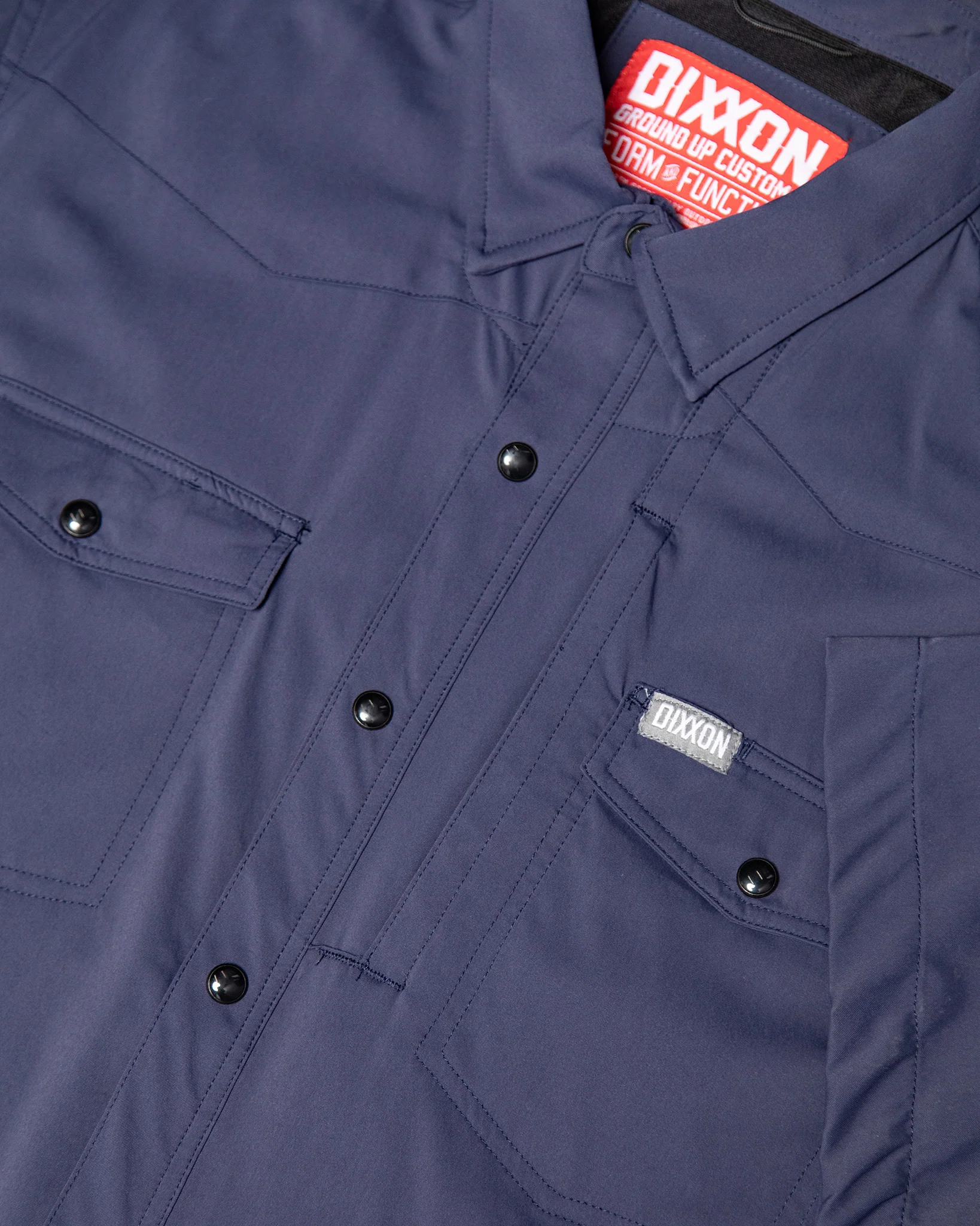 OUTDOORSMAN PERFORMANCE SHORT SLEEVE NAVY BUTTON UP - MENS - Image 6