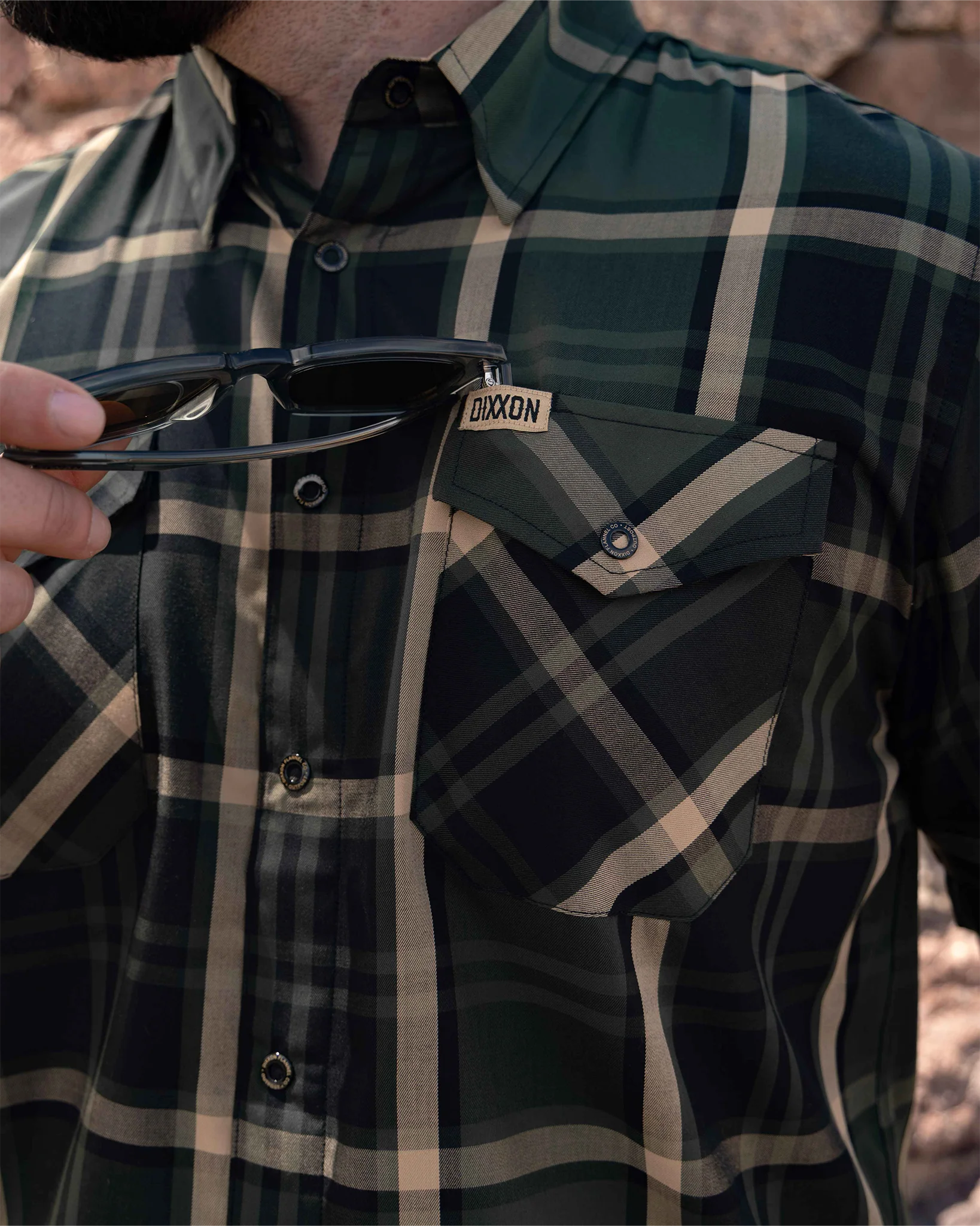 OUTPOST BAMBOO SHORT SLEEVE BUTTON UP - MENS - Image 5