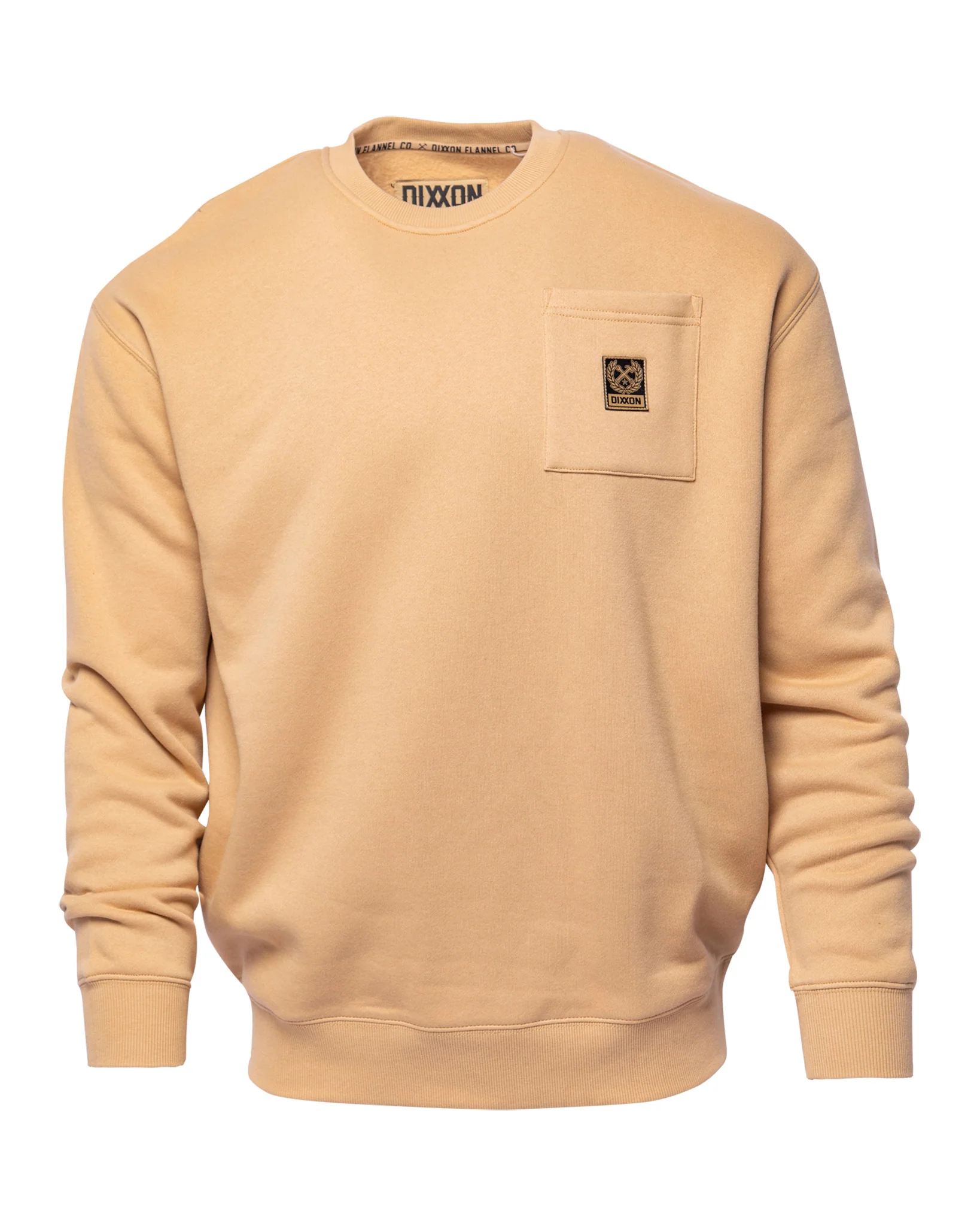 POCKET CREWNECK KHAKI - MENS - Image 3
