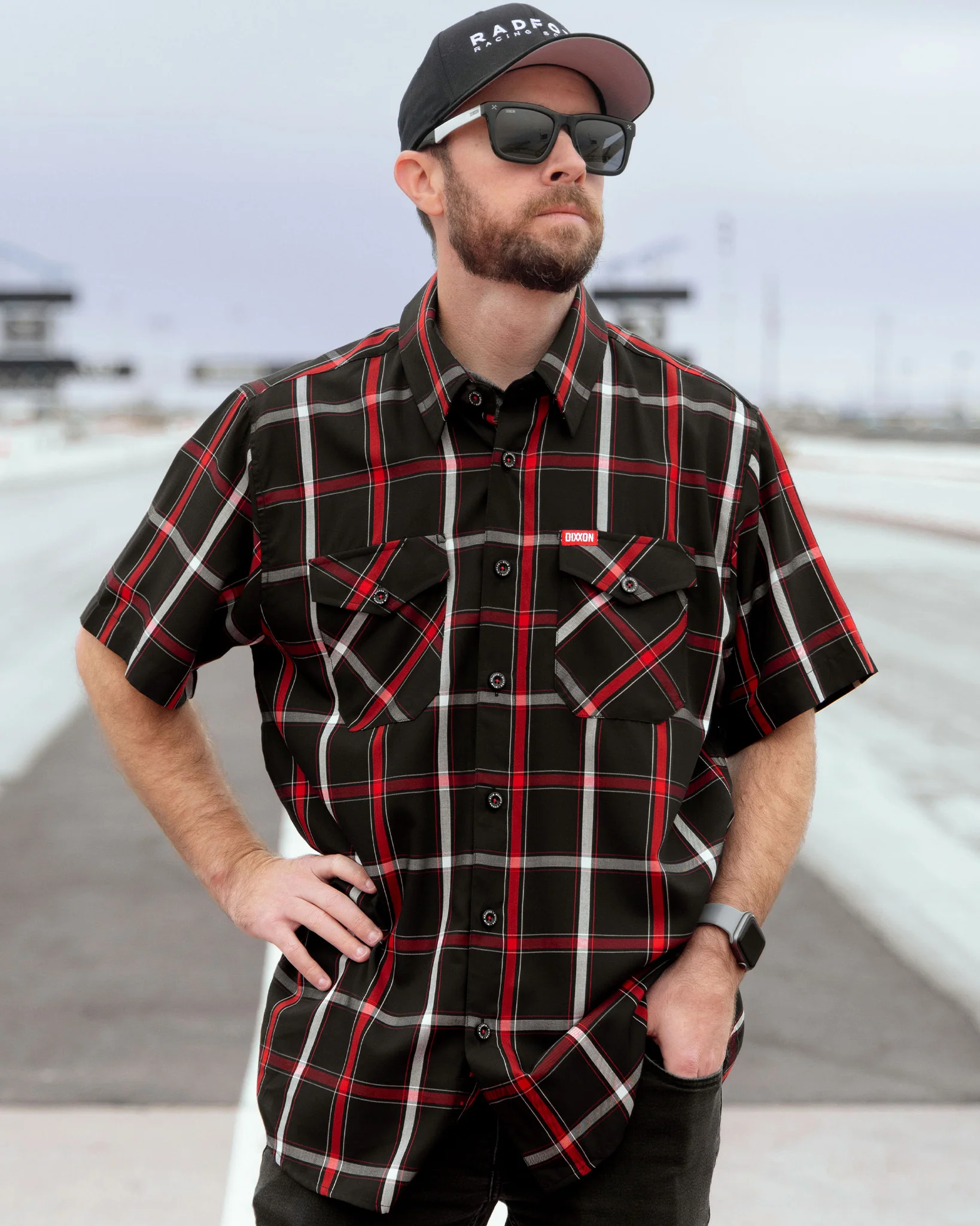 QUARTER MILE BAMBOO SHORT SLEEVE BUTTON UP - MENS - Image 8