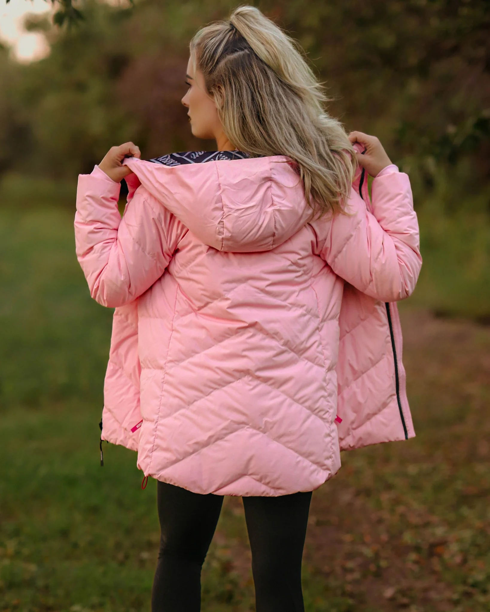 THE RIDGE DOWN JACKET PINK - WOMENS - Image 3