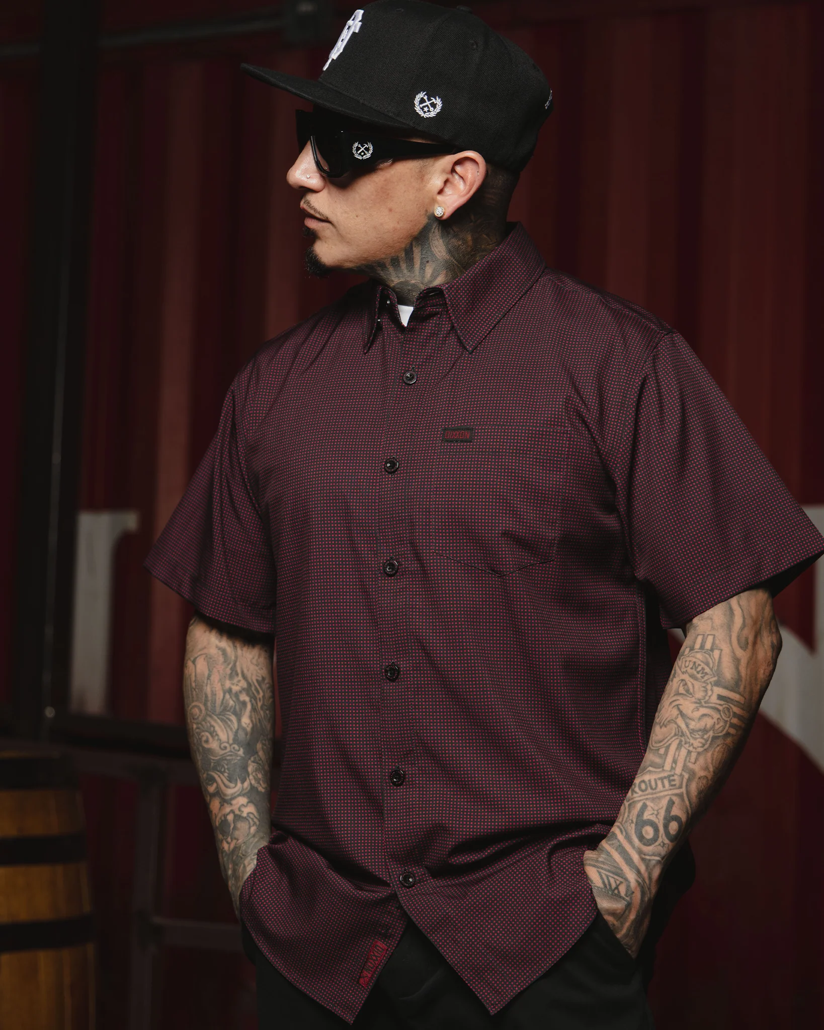 SIMPLE MIND PARTY SHIRT SHORT SLEEVE BUTTON UP  - MENS - Image 4