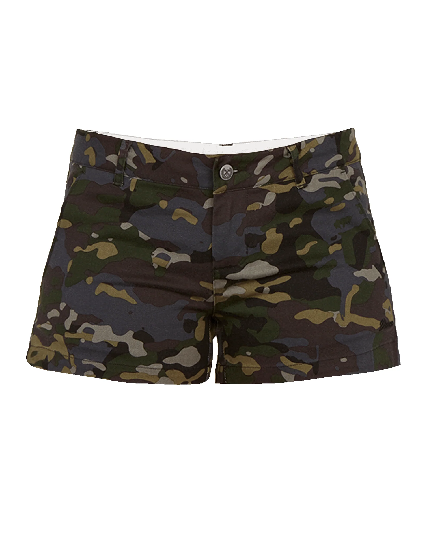 WOMENS CHINO SHORTS - BLACK CAMO - Image 2