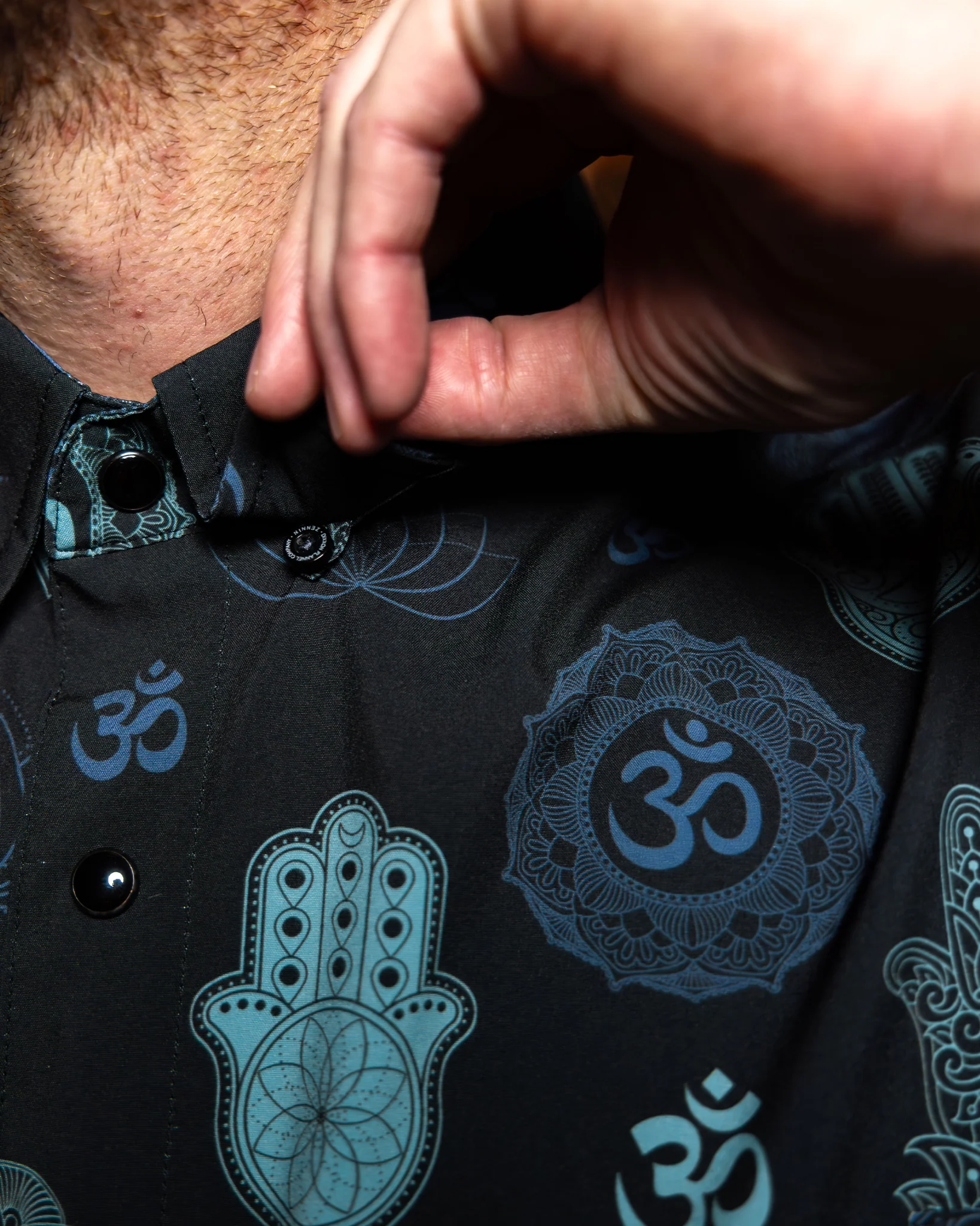 ZENNIN PARTY SHIRT SHORT SLEEVE BUTTON UP  - MENS - Image 4